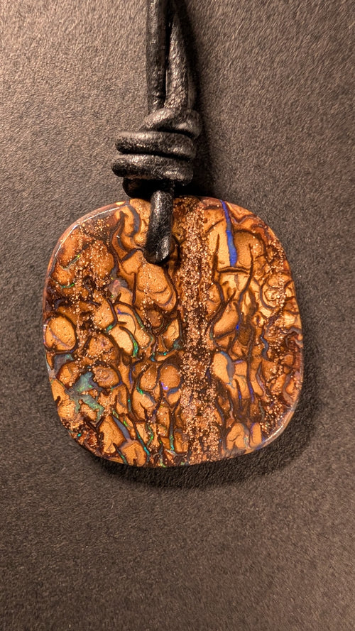 Boulder Opal - Kette - 21,4 Carat
