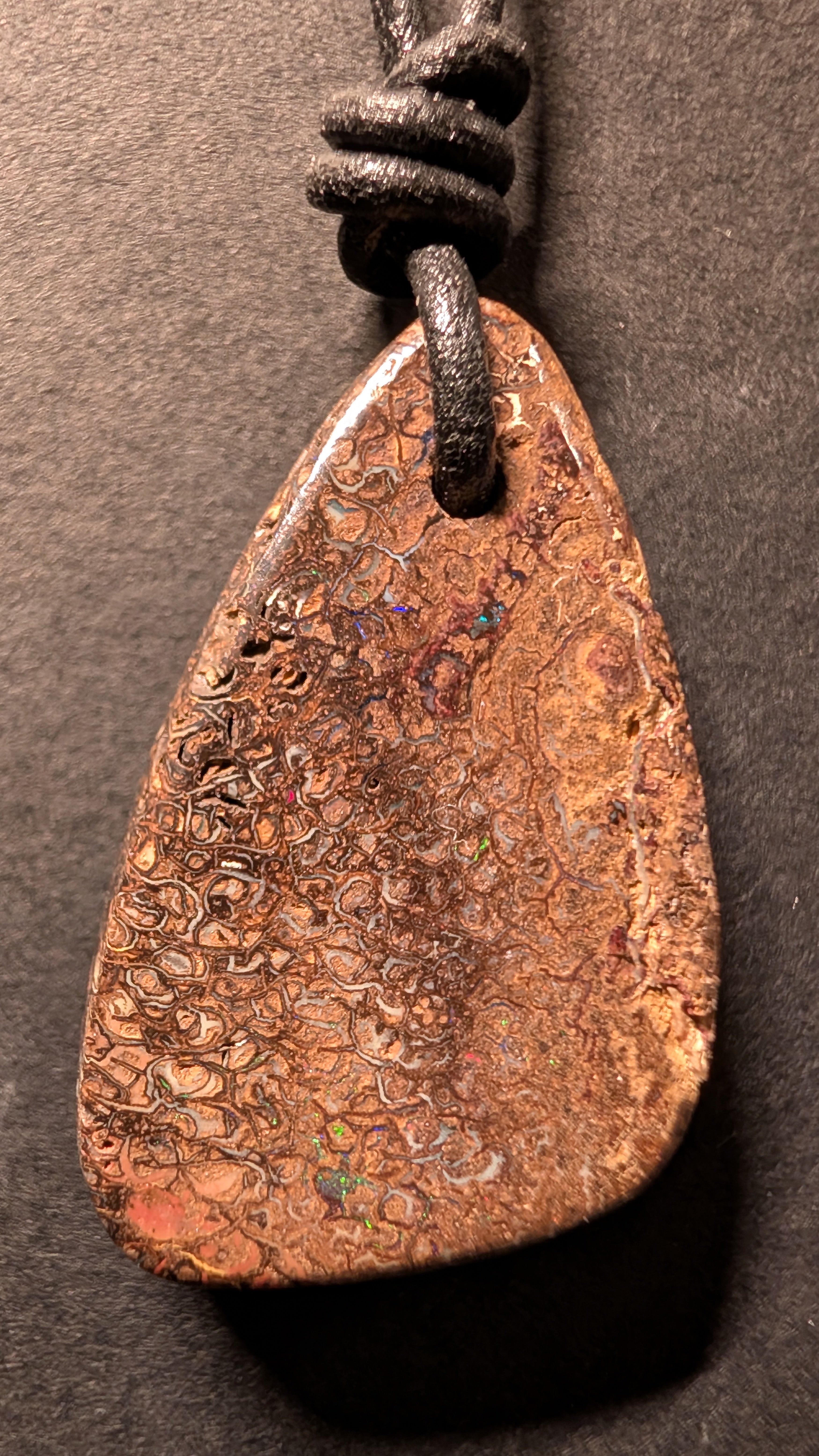 Yowah Boulder Opal - Kette - 38,2 Carat