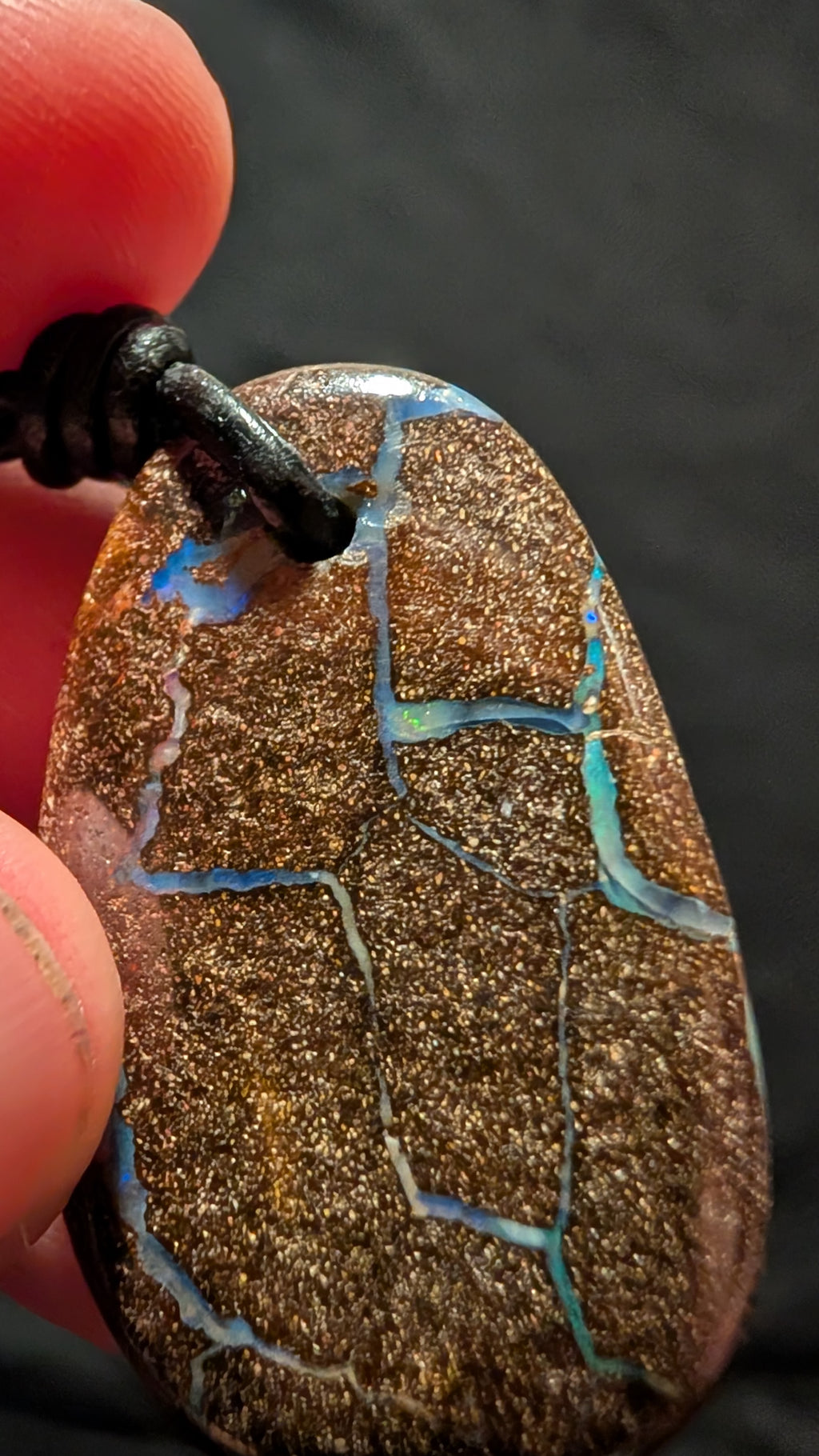 Boulder Opal - Kette - 56 Carat