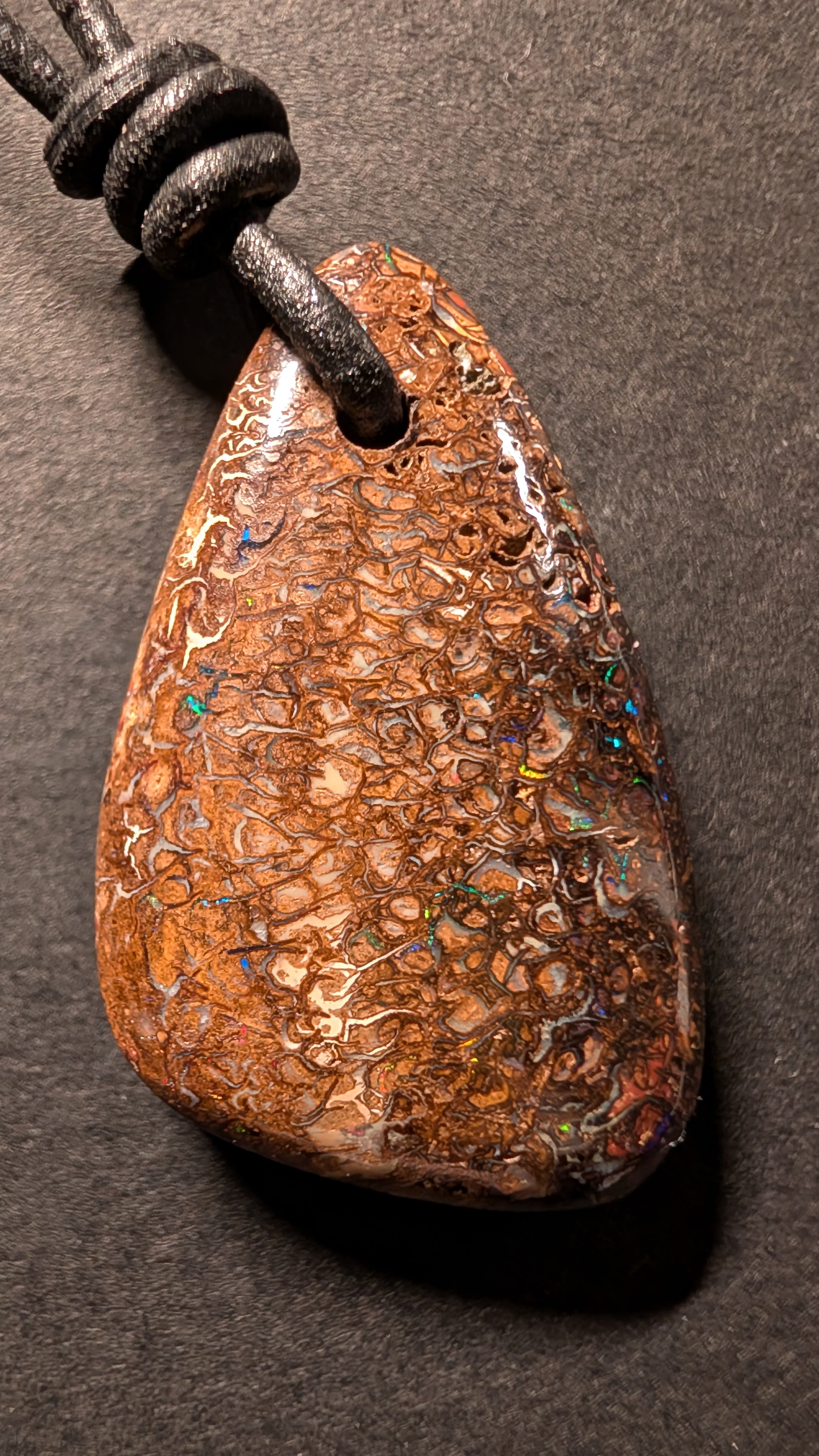 Yowah Boulder Opal - Kette - 38,2 Carat